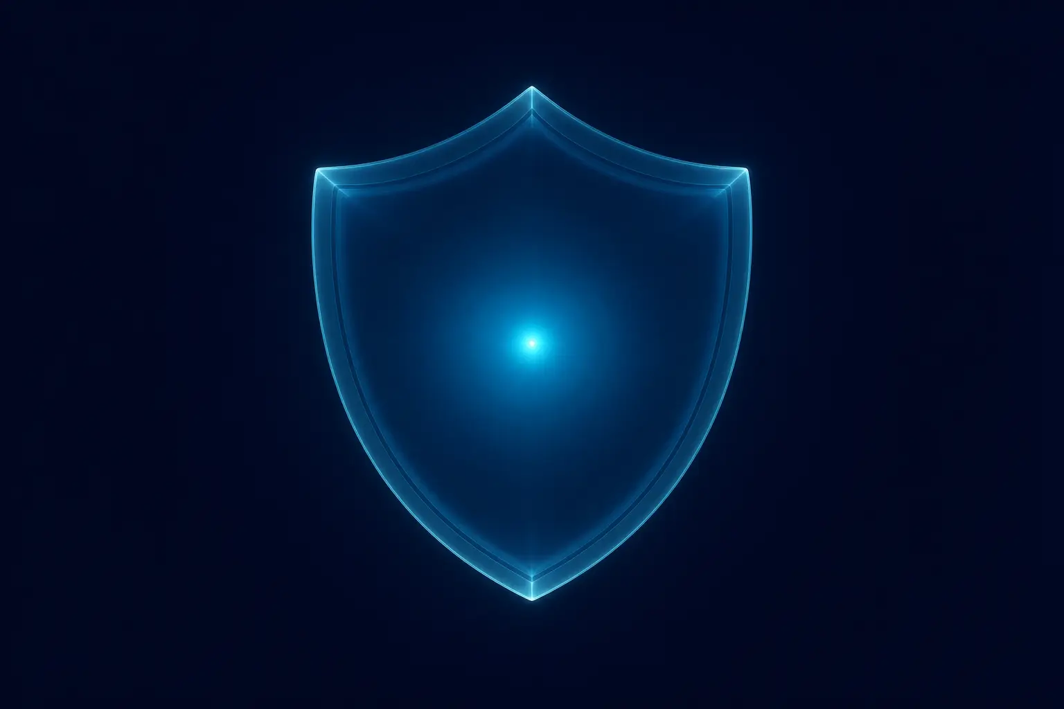 Estructura geometrica de cromo liquido representando automatizacion de ciberseguridad con IA en empresa mediana
