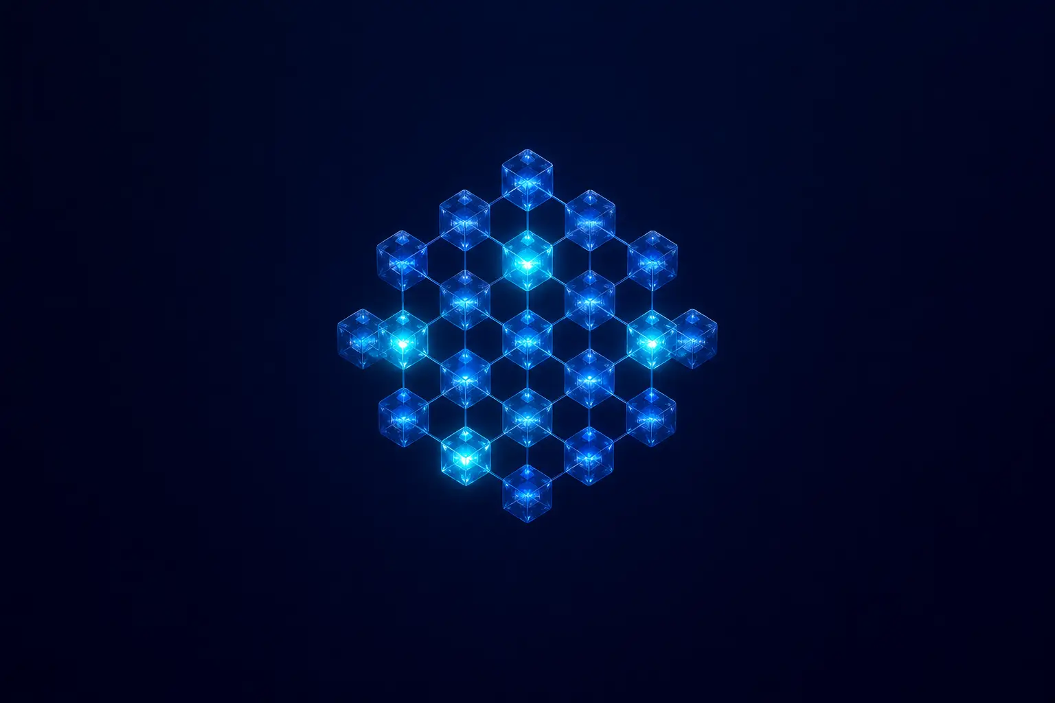 Filamento de aerogel y cromo con brillo cian uniforme flotando en vacío blanco, símbolo de gobernanza de IA